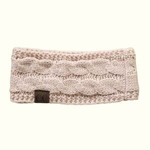 Charming Charlie Blush Pink Fuzz Lined Knit Headband Ear Warmer‎